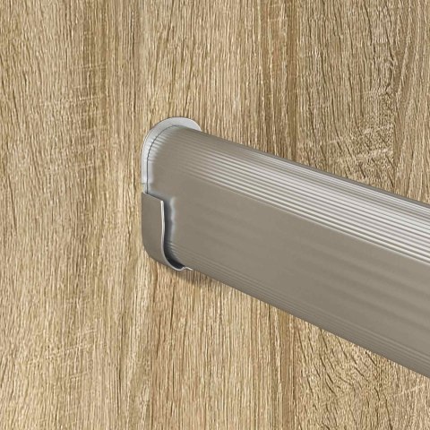 DRĄŻEK DO SZAFY 12 SZT. SREBRNY 764X15X29MM STOP ALUMINIUM