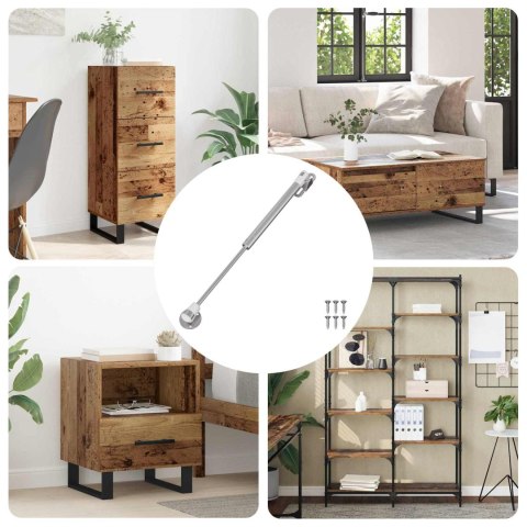 HYDRAULICZNA SPRĘŻYNA GAZOWA 12 SZT. SREBRNY 280X17X16MM