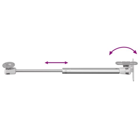 HYDRAULICZNA SPRĘŻYNA GAZOWA 12 SZT. SREBRNY 280X17X16MM