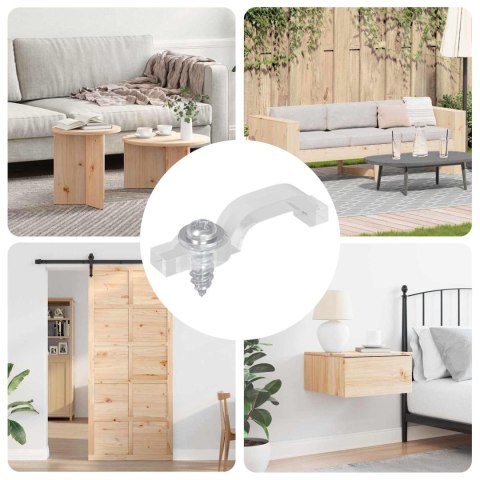 KLIPSY LED STRIP 12 SZT. PRZEZROCZYSTY 23,8X7,3X4,3MM