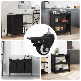 KÓŁKA 12 SZT. CZARNY 40,4X40,4X19,7MM ŻELAZO I NYLON