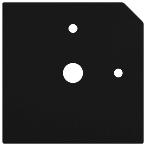 NOGI MEBLOWE DO MEBLI STOJĄCE 12 SZT. CZARNY 57X57X100MM ŻELAZO