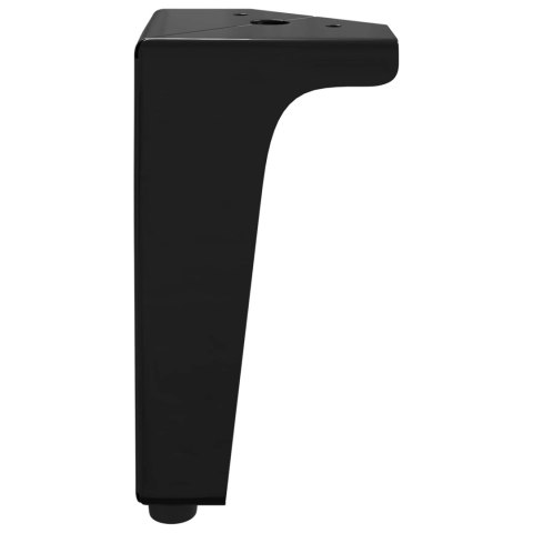 NÓŻKI MEBLOWE 12 SZT. CZARNY 54,1X54,1X100MM ŻELAZO