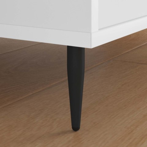 NÓŻKI MEBLOWE 12 SZT. CZARNY Ø 40X98MM ŻELAZO