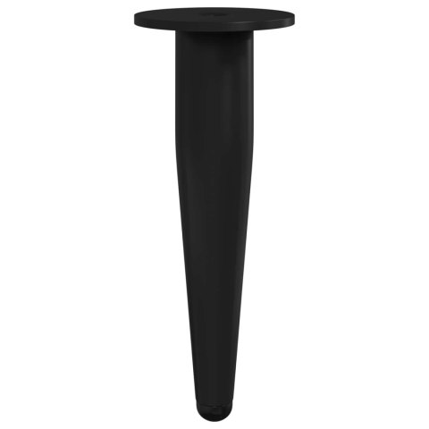 NÓŻKI MEBLOWE 12 SZT. CZARNY Ø 40X98MM ŻELAZO