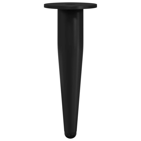 NÓŻKI MEBLOWE 12 SZT. CZARNY Ø 40X98MM ŻELAZO