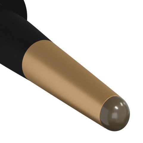 NÓŻKI MEBLOWE 12 SZT. CZARNY I ZŁOTO Ø 40X98MM ŻELAZO