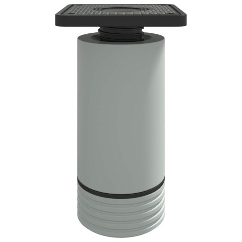 NÓŻKI MEBLOWE Z REGULACJĄ 12 SZT. BIAŁY 64X64X100MM PP