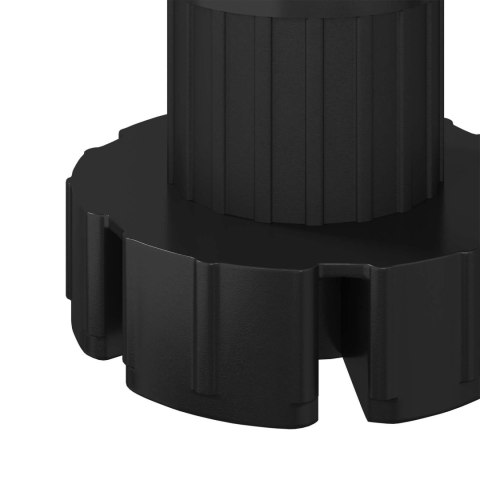 NÓŻKI MEBLOWE Z REGULACJĄ 12 SZT. CZARNY 46X46X128MM PP