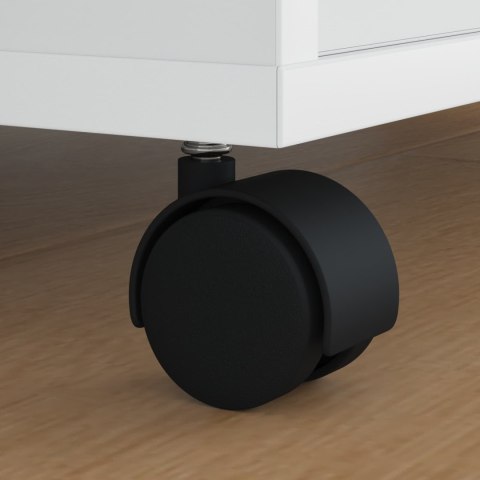 OBROTOWE KÓŁKO 12 SZT. CZARNY 39,5X39,5X37,8MM ŻELAZO I PP