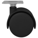 OBROTOWE KÓŁKO 12 SZT. CZARNY 39,5X39,5X37,8MM ŻELAZO I PP