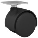 OBROTOWE KÓŁKO 12 SZT. CZARNY 39,5X39,5X37,8MM ŻELAZO I PP