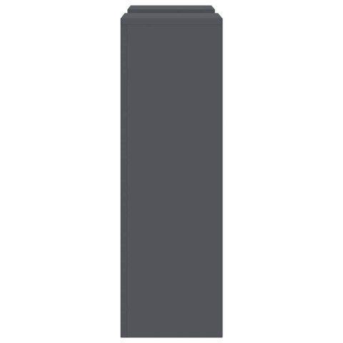 STOJAK NA ROŚLINY 2 SZT. ANTRACYT 24X24X75CM STAL