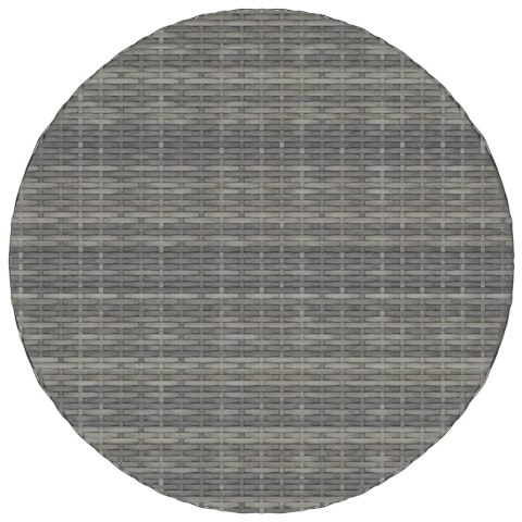 STOLIK OGRODOWY SZARY 70X70X73CM POLIRATTAN