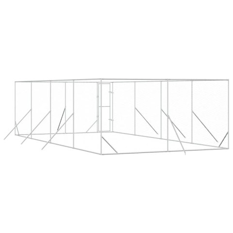 KOJEC ZEWNĘTRZNY DLA PSA 4X8X2M STAL GALWANIZOWANA