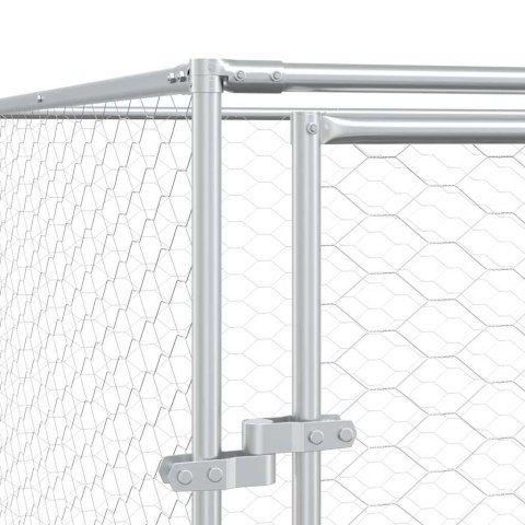 KOJEC ZEWNĘTRZNY DLA PSA 4X8X2M STAL GALWANIZOWANA