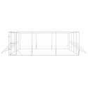 KOJEC ZEWNĘTRZNY DLA PSA SREBRNY 6X10X2M STAL GALWANIZOWANA
