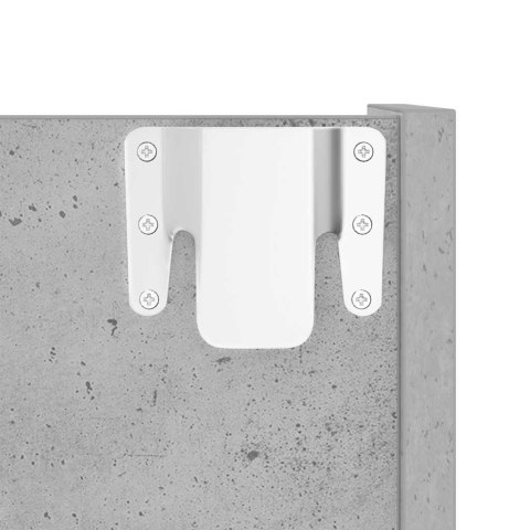 PÓŁKA ŚCIENNA NA BUTY SZARA 80X18X60CM