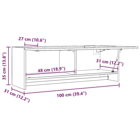 SZAFKA DĄB SONOMA 100X32,5X35CM