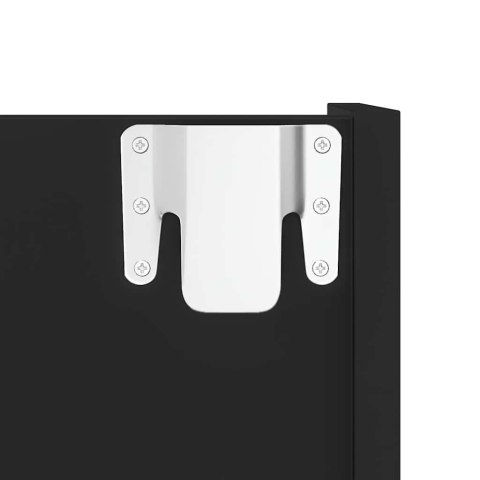 SZAFKA ŚCIENNA NA BUTY CZARNA 80X18X90CM