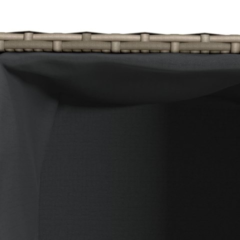 DONICE OGRODOWE Z 2 WKŁADAMI 2 SZT. SZARE 72X30X32CM