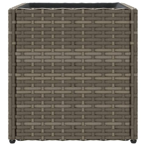 DONICA OGRODOWA OGRODOWA SZARA 36X30X32CM RATTAN PE