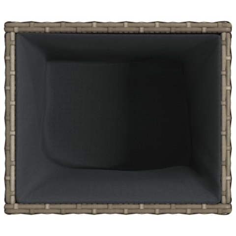 DONICA OGRODOWA OGRODOWA SZARA 36X30X32CM RATTAN PE