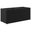 DONICA OGRODOWA OGRODOWA Z 2 WKŁADAMI CZARNA 72X30X32CM RATTAN PE