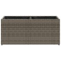 DONICA OGRODOWA OGRODOWA Z 2 WKŁADAMI SZARA 72X30X32CM RATTAN PE