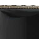 DONICA OGRODOWA OGRODOWA Z 2 WKŁADAMI SZARA 72X30X32CM RATTAN PE