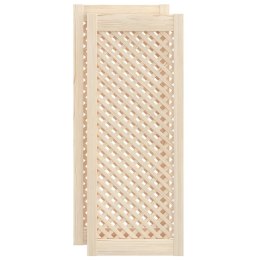 DRZWICZKI DO SZAFKI Z KRATKĄ 2 SZT. 39,5X99CM SOSNOWE