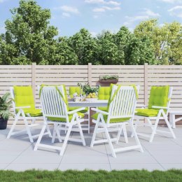 PODUSZKI NA KRZESŁA Z NISKIM OPARCIEM 6 SZT. JASNOZIELONE