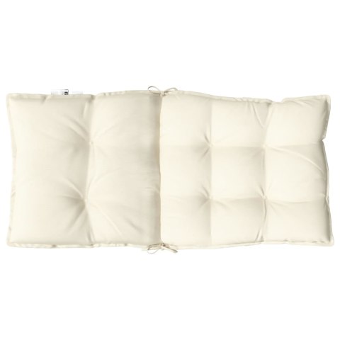 PODUSZKI NA KRZESŁA Z NISKIM OPARCIEM 6 SZT. KREMOWE