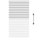 ROLETA ZEBRA JASNOSZARA SZEROKOŚĆ TKANINY 120,9CM POLIESTER