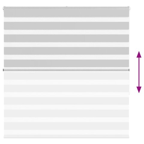 ROLETA ZEBRA JASNOSZARA SZEROKOŚĆ TKANINY 45,9CM POLIESTER