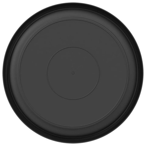 OKRĄGŁY TALERZYK KWIATOWY 24 PCS CZARNY Ø 14X 2CM