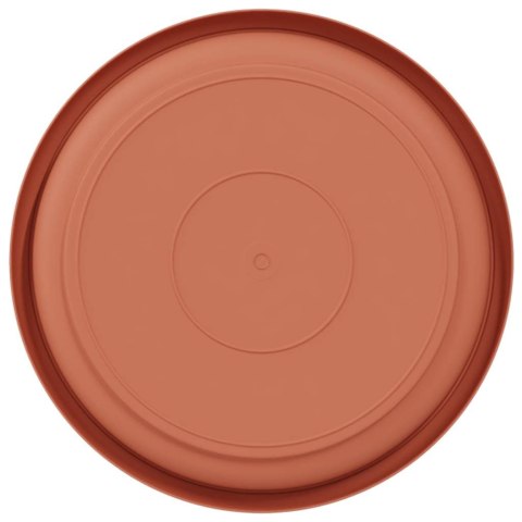 OKRĄGŁY TALERZYK KWIATOWY 24 PCS CZERWONY CEGLASTY Ø 14X 2CM