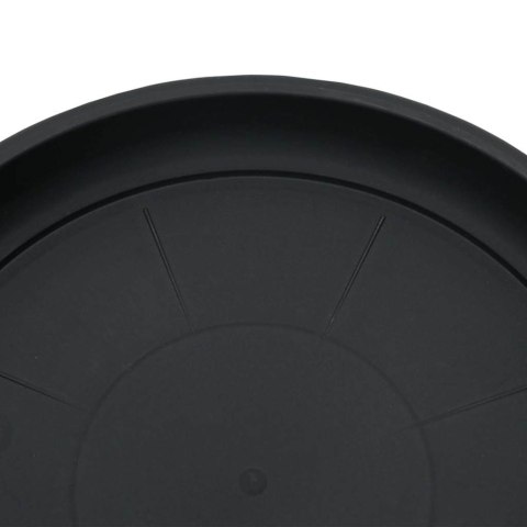 OKRĄGŁY TALERZYK KWIATOWY 6 PCS CZARNY Ø 14X 2CM