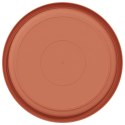 OKRĄGŁY TALERZYK KWIATOWY 6 PCS CZERWONY CEGLASTY Ø 14X 2CM