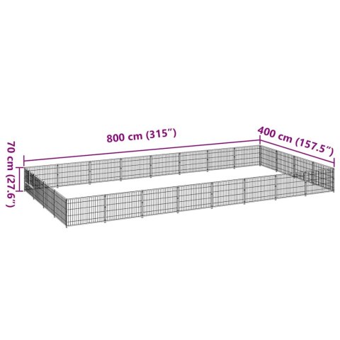 KOJEC DLA PSA SREBRNY 32M² STALOWY