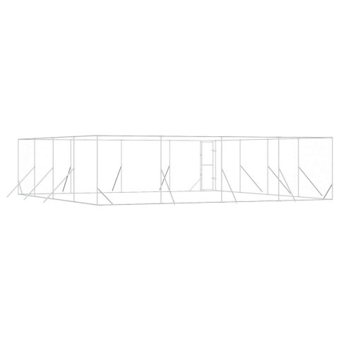 KOJEC ZEWNĘTRZNY DLA PSA 8X8X2M STAL GALWANIZOWANA
