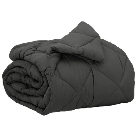 KOŁDRA NA CAŁY ROK ANTRACYT 200X 155CM MIKROFIBRA