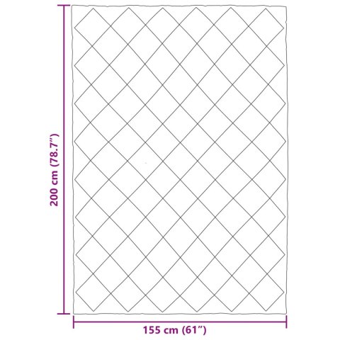 KOŁDRA NA CAŁY ROK ANTRACYT 200X 155CM MIKROFIBRA