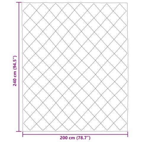 KOŁDRA NA CAŁY ROK CZARNY I ANTRACYT 240X 200CM MIKROFIBRA
