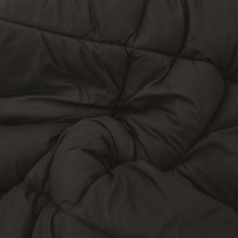 LETNI KOŁDRA CZARNY I TAUPE 220X 155CM MIKROFIBRA