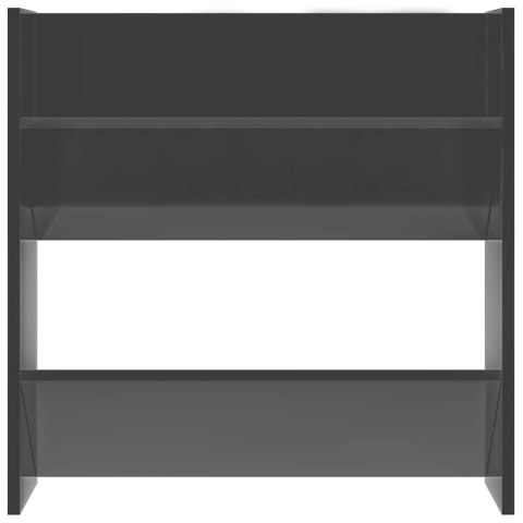 PÓŁKA ŚCIENNA NA BUTY SZARA POŁYSK 60X18X60CM