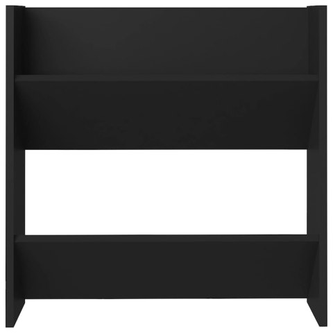 PÓŁKI ŚCIENNE NA BUTY 4 SZT. CZARNE 60X18X60CM