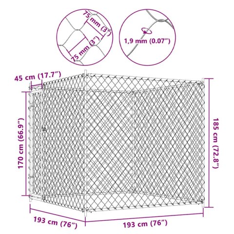KOJEC DLA PSA 193X193X185CM