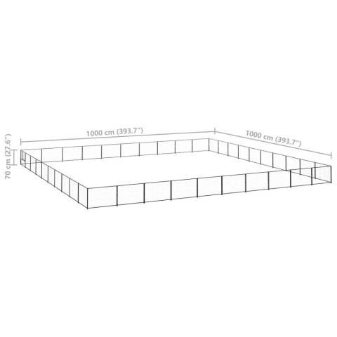 KOJEC DLA PSA CZARNY 100M² STALOWY