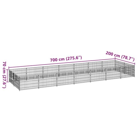 KOJEC DLA PSA CZARNY 14M² STALOWY